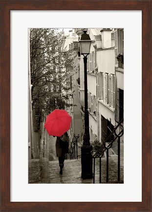 Framed Paris Stroll II Print