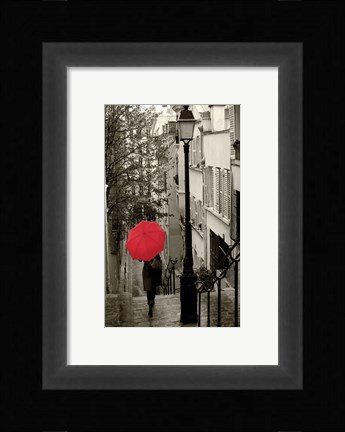 Framed Paris Stroll II Print