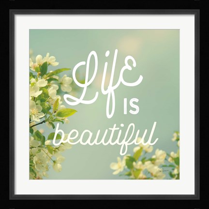 Framed Spring Beauty I Square Print