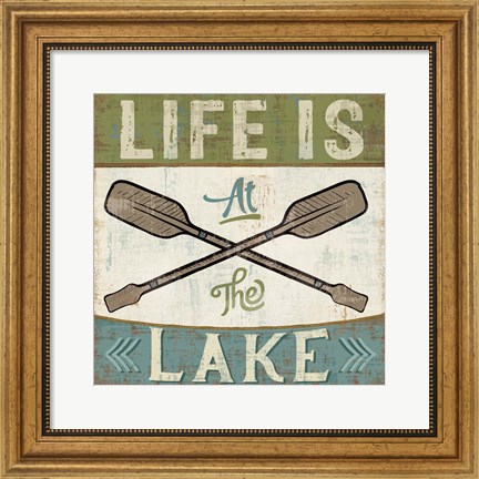 Framed By the Lake I Print