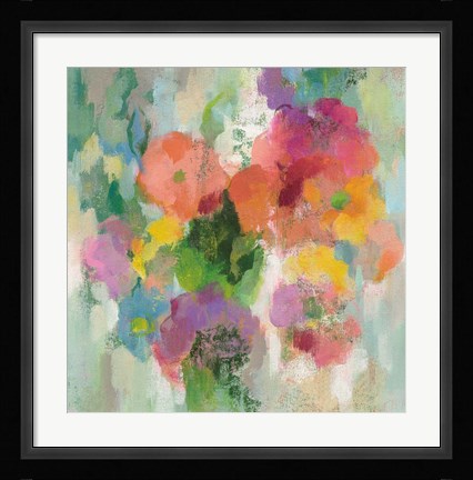 Framed Colorful Garden II Print