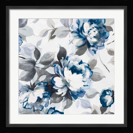 Framed Scent of Roses Indigo II Print