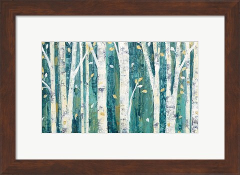 Framed Birches in Spring Print