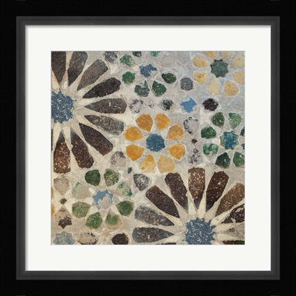 Framed Alhambra Tile II Print