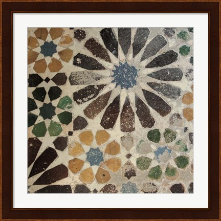 Framed Alhambra Tile III Print