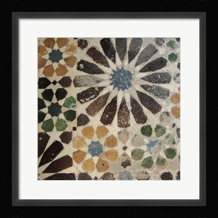 Framed Alhambra Tile III Print
