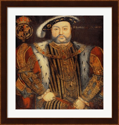 Framed Portrait of Henry VIII E Print