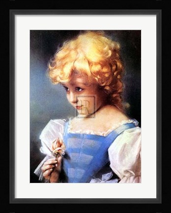 Framed Coy Look Print