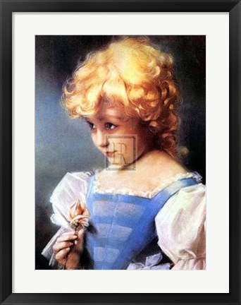 Framed Coy Look Print