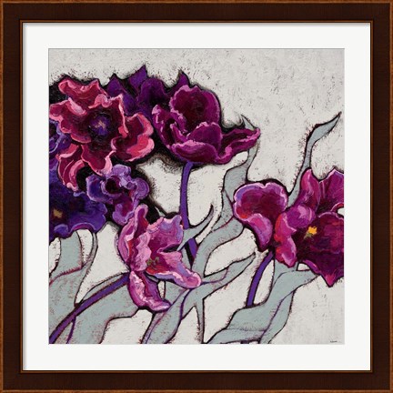 Framed Ruffled Tulips Print