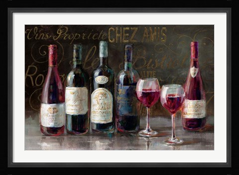 Framed Bistro Reds Print