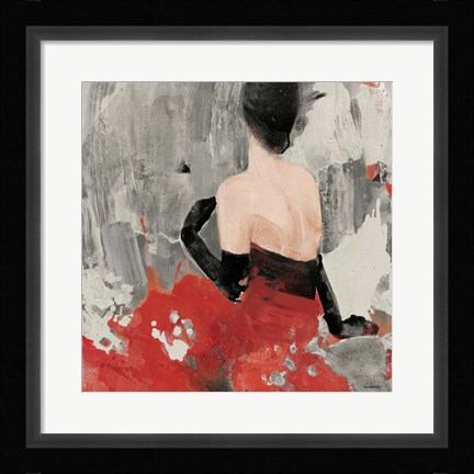 Framed Beautiful Gaze II Neutral Print