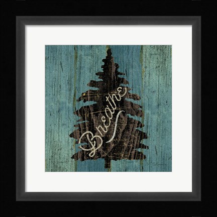 Framed Lake Lodge X Print