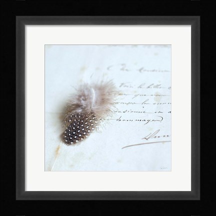 Framed Plume Letters II Print