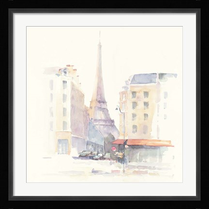 Framed Paris Morning Square Print