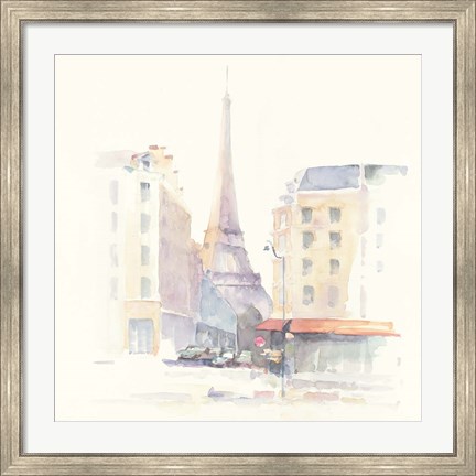 Framed Paris Morning Square Print