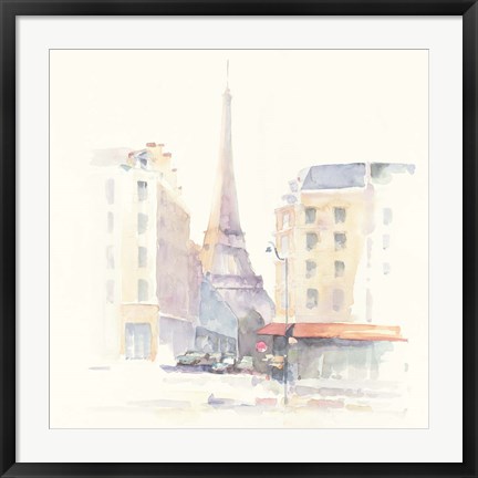 Framed Paris Morning Square Print