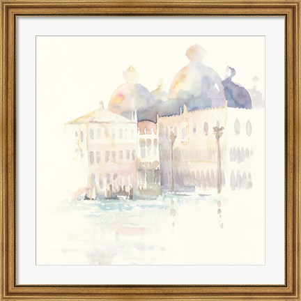 Framed Venice Evening Square Print