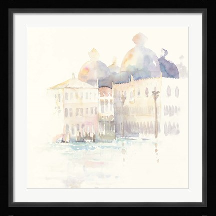 Framed Venice Evening Square Print