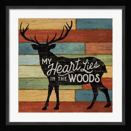 Framed Lake Lodge II Print