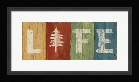 Framed Lake Lodge VI Print