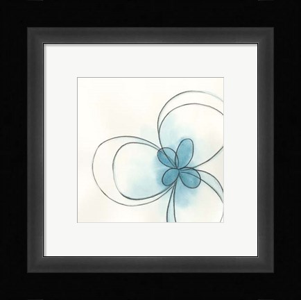 Framed Floral Gesture II Print