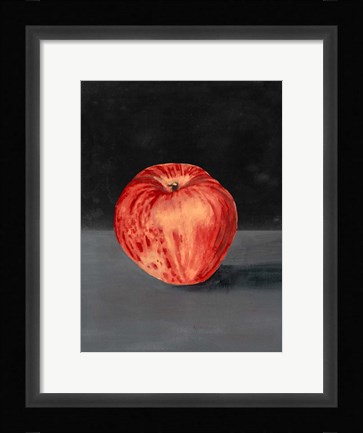 Framed Fruit on Shelf I Print