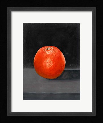 Framed Fruit on Shelf II Print