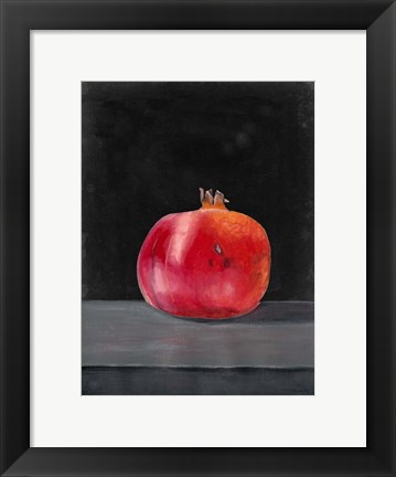 Framed Fruit on Shelf V Print