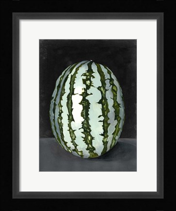 Framed Fruit on Shelf VII Print
