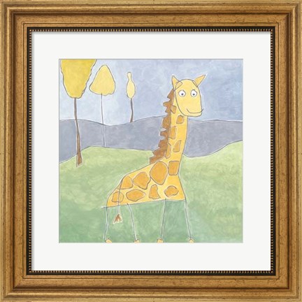 Framed Quinn&#39;s Giraffe Print