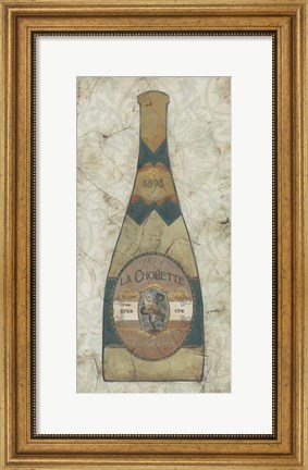 Framed Vintage Champagne II Print