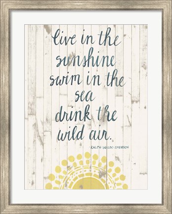 Framed Sun Quote IV Print