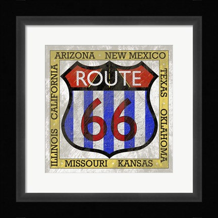 Framed Garage Sign III Print