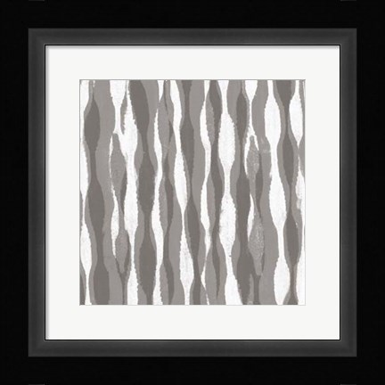 Framed Pattern Waves II Print