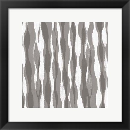 Framed Pattern Waves II Print