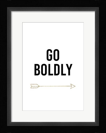 Framed Golden Quote VI Print