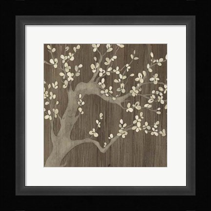 Framed Driftwood Cherry I Print