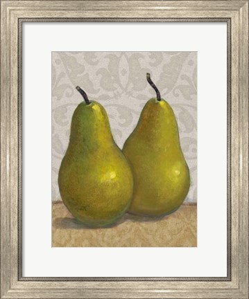 Framed Pear Duo II Print