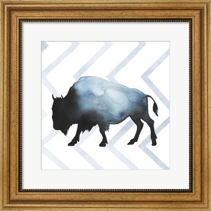 Framed Animal Silhouettes IV Print