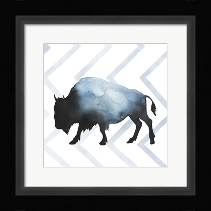Framed Animal Silhouettes IV Print