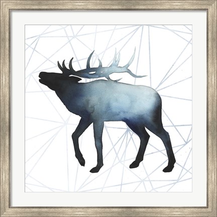 Framed Animal Silhouettes VI Print