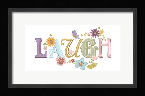 Framed Beautiful Words III Print