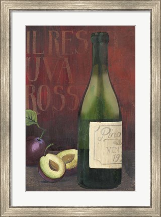 Framed Wine Still Life II Print