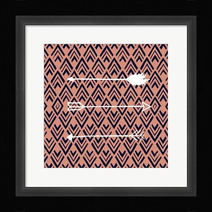 Framed Deco Arrow II Print