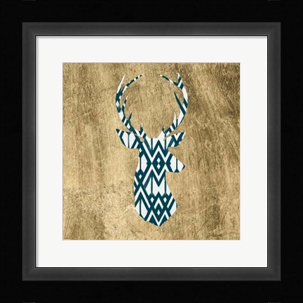 Framed Deco Bust I Print