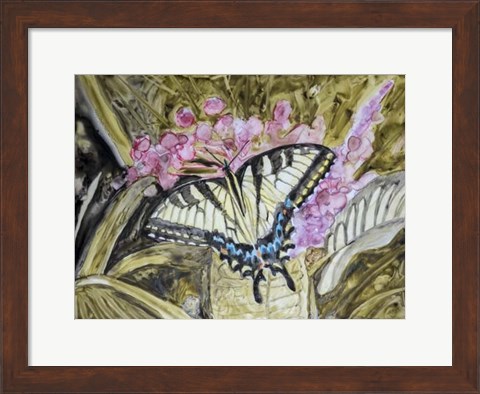 Framed Butterfly in Nature II Print