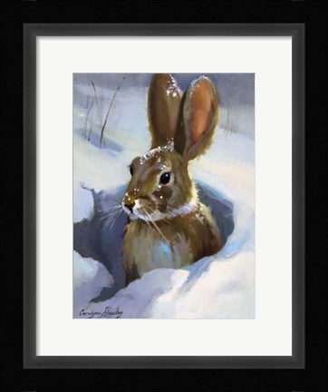 Framed Snow Bunny Print