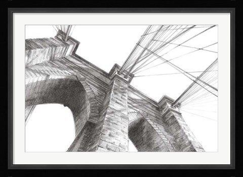 Framed Brooklyn Bridge Panorama Print