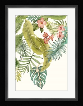 Framed Soft Tropics II Print